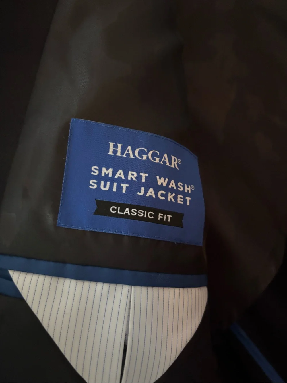 Haggar Black Men's Two-Piece Suit Jacket & Pants